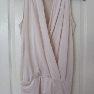 sleeveless halter wrap top blouse deep V